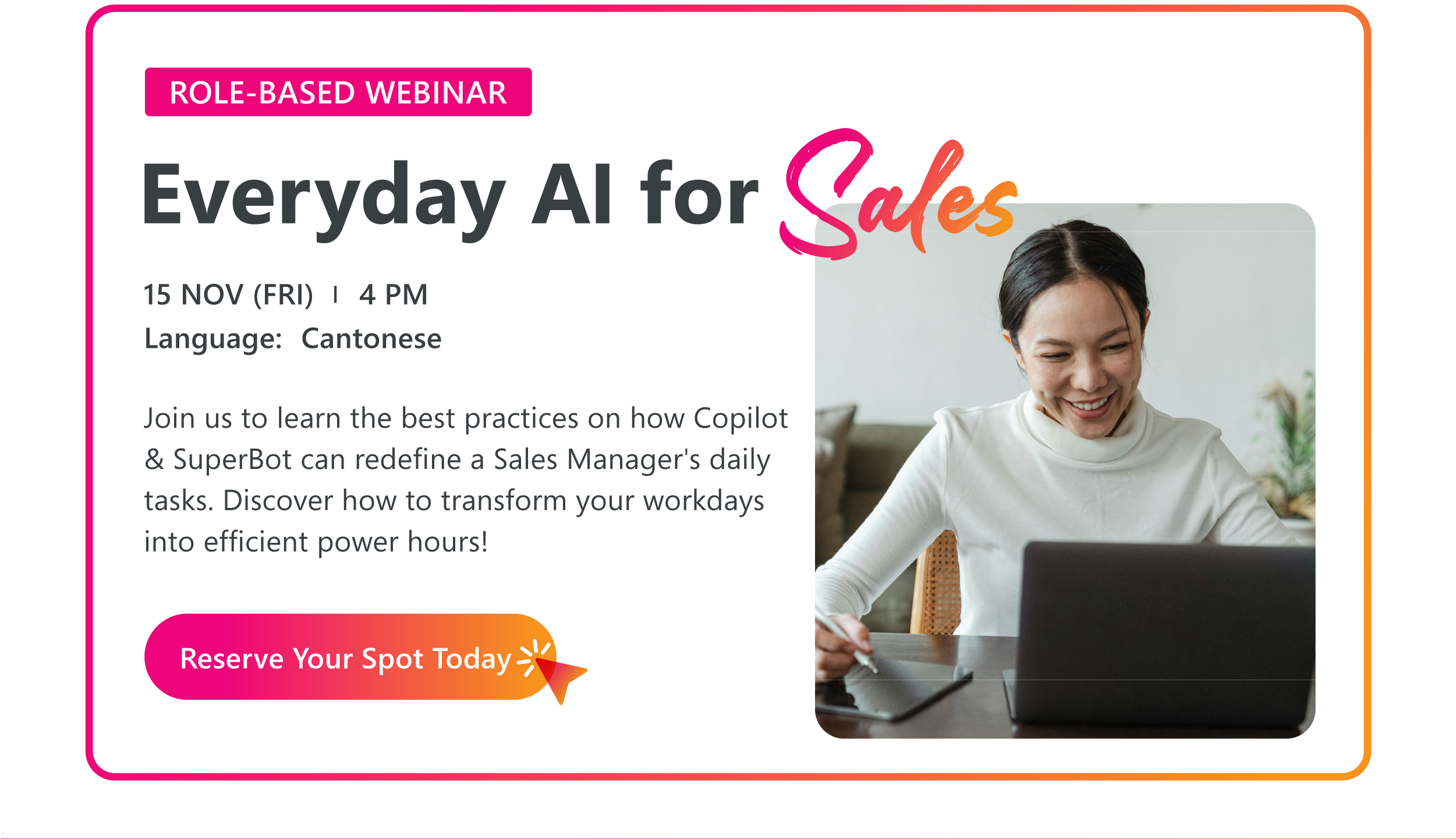 Everyday AI for Sales | Events | SUPERHUB